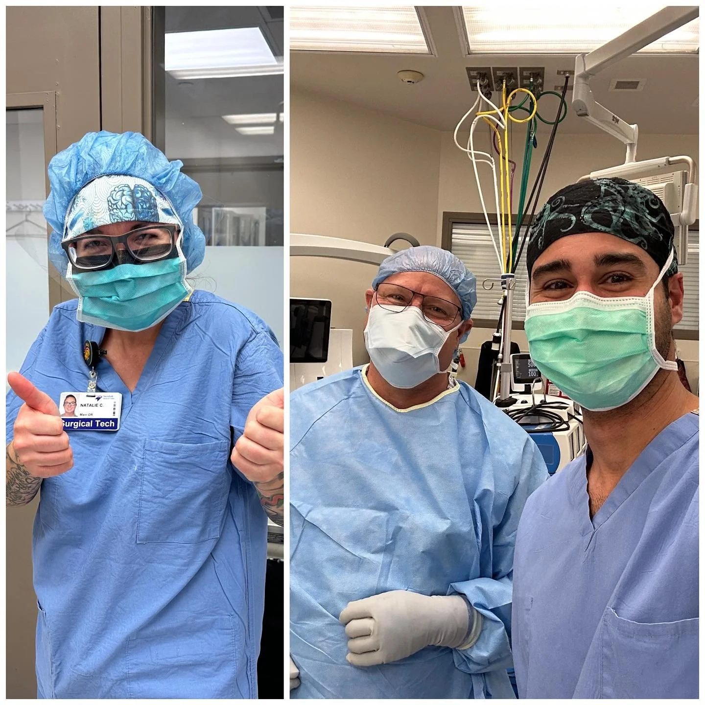 Dr. Mian with his operating room team